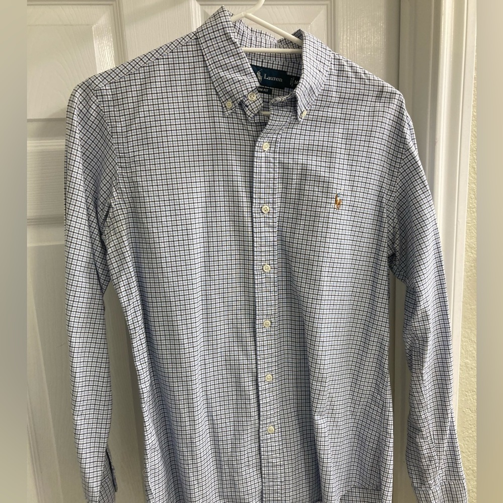 Men’s Medium Polo Custom Fit Dress Shirt